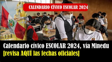 calendario civico escolar 2024 minedu